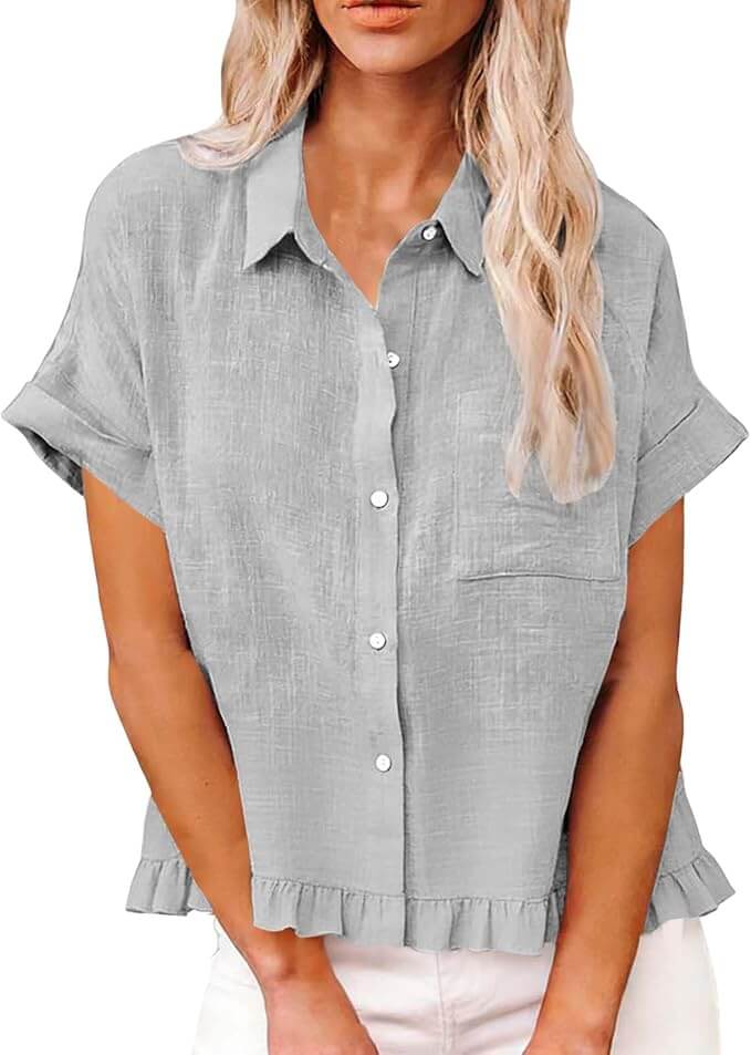 Mega-Schnapper:  Musselin Bluse – 50% Rabatt
