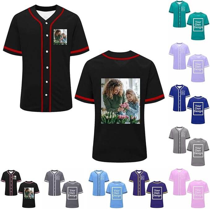 Herren Baseball Trikot mit eigenem Druck – 75% Rabatt
