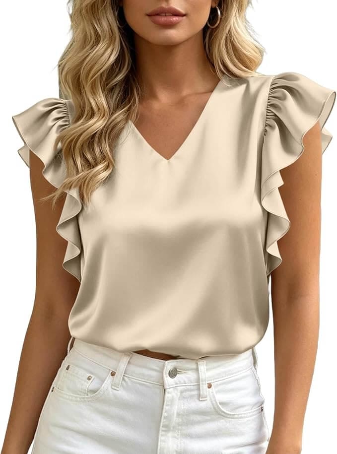 Damen Satinbluse – 50% Rabatt