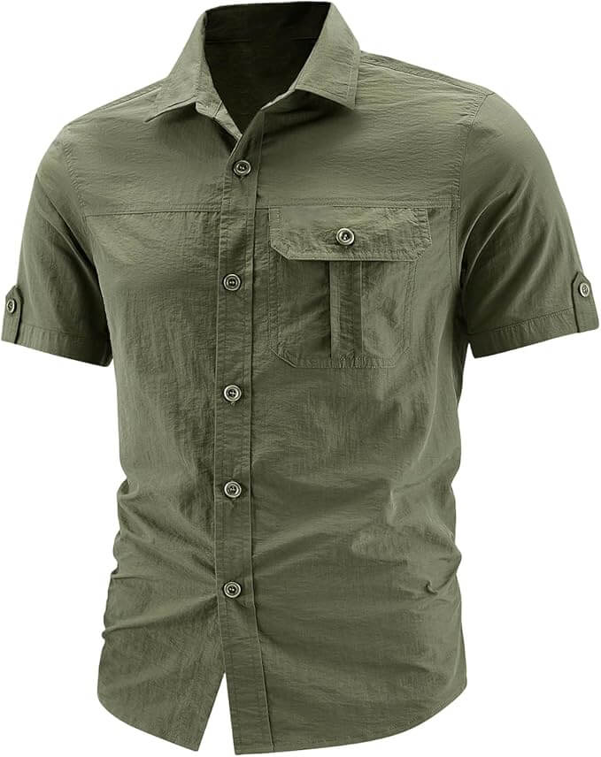 Modernes Herren Cargo Hemd – 70% Rabatt