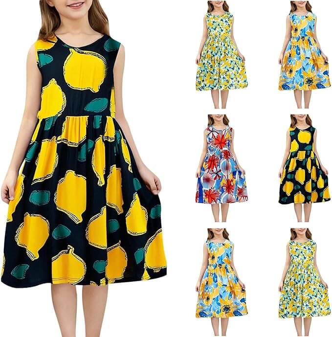 Niedliches Mädchen Kleid in verschiedenen Farben – 70% Rabatt