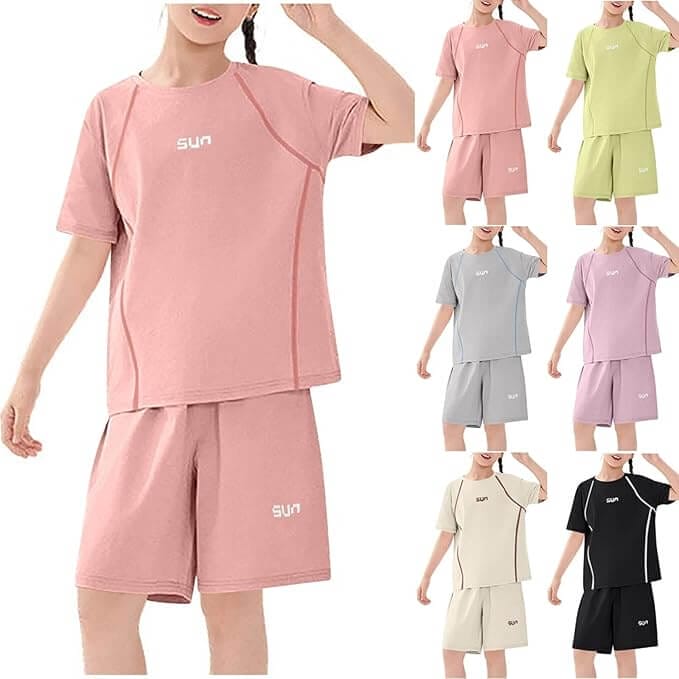 Kurzes Mädchen Bekleidungsset – 70% Rabatt