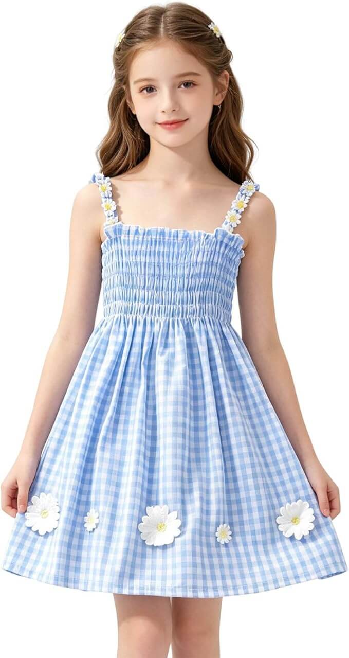 Sommerliches Mädchen Kleid – 70% Rabatt