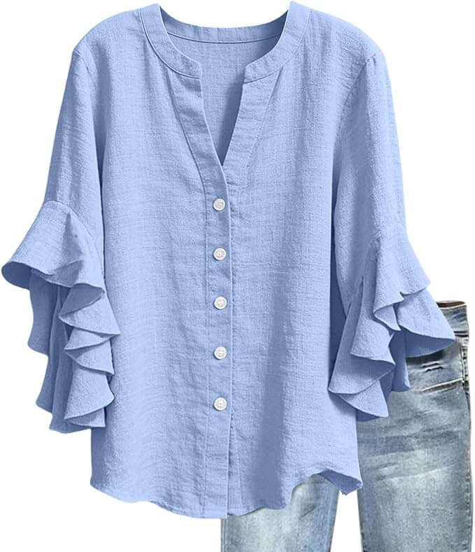 Damen Musselin Bluse in verschiedenen Farben – 50% Rabatt