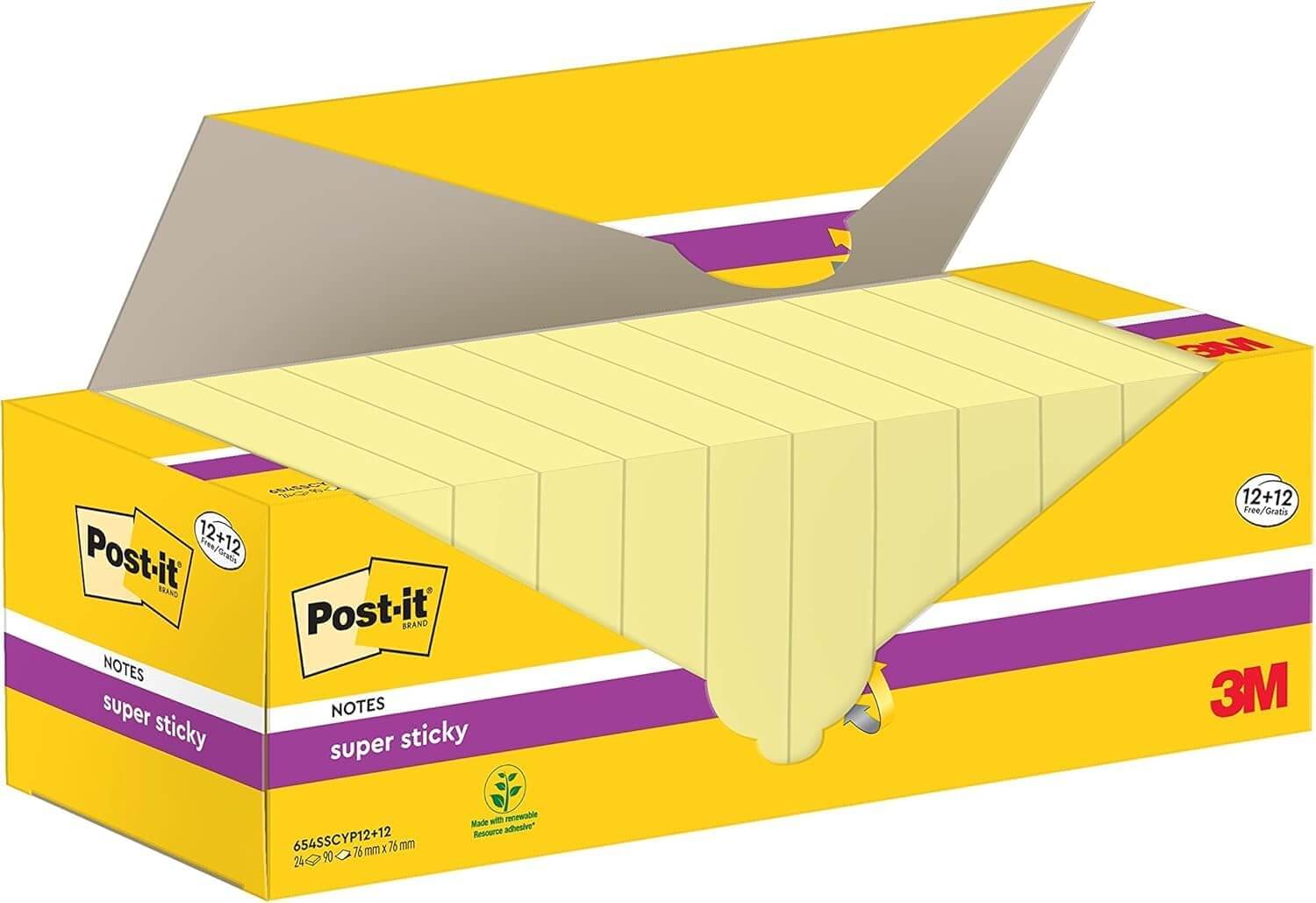 Preisfehler!? Post-it Super Sticky Notes 24 Blöcke – 62% Rabatt