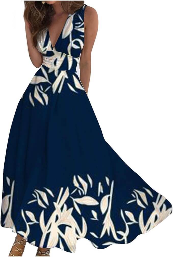 Sommerliches Maxikleid in A-Linie – 30% Rabatt