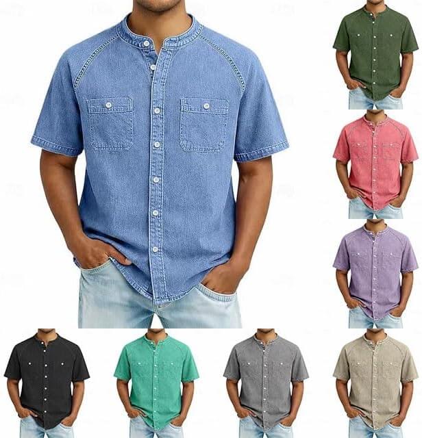 Herren Jeanshemd in verschiedenen Farben  – 70% Rabatt