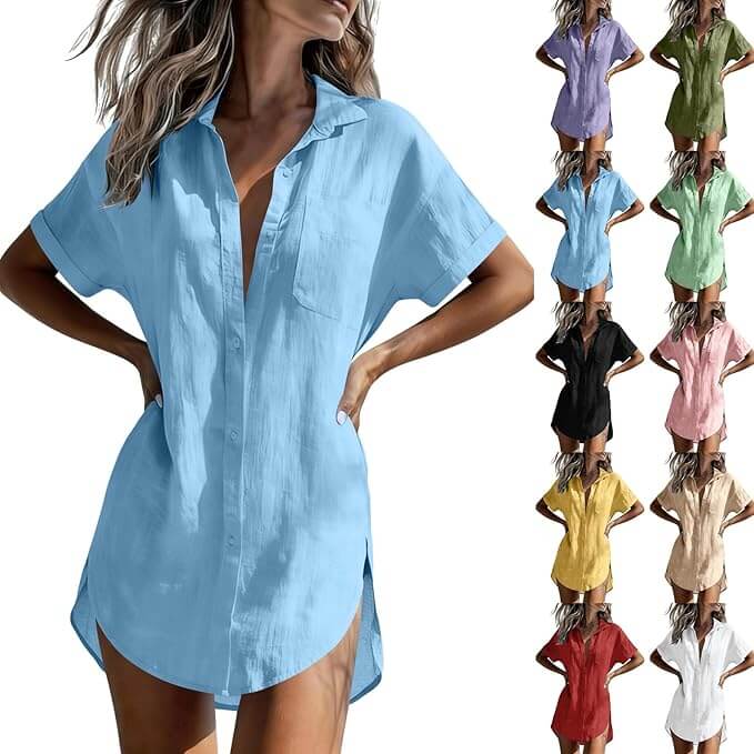 Musselin Bluse für Damen – 50% Rabatt
