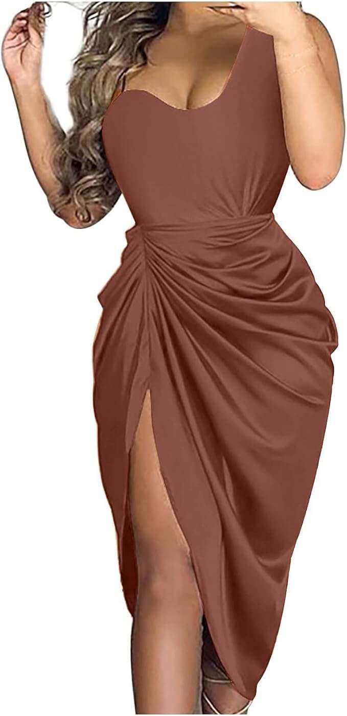 Knielanges Abendkleid in vielen Farbvarianten – 30% Rabatt